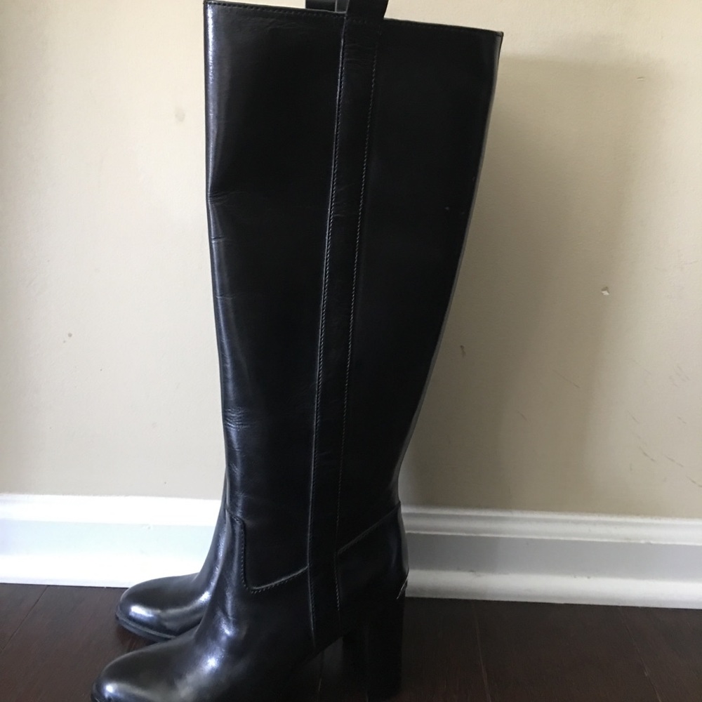 Michael Kors Black Leather Boots - Picture 3 of 6